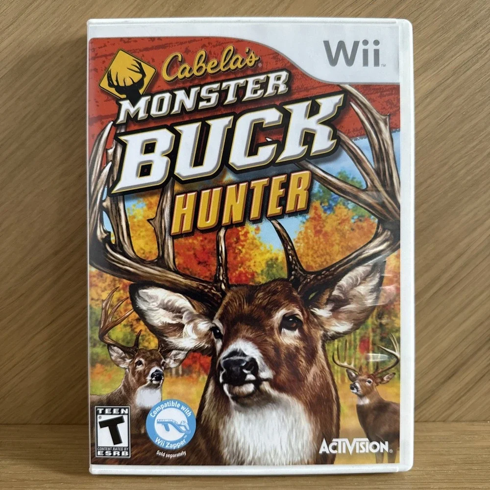 Nintendo Wii Monster Buck Game Hunting Cabela's Complete W‎ Manual Hunting Deer